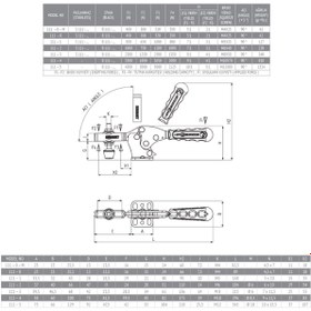 Resim kukamet 111-1-L KİLİTLİ KLEMP YATAY BAĞLANTI FİKSTÜR ELEMANI KENET 