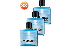 Resim Avon Musk Marine Erkek Parfüm Edt 75 Ml. Üçlü Set 