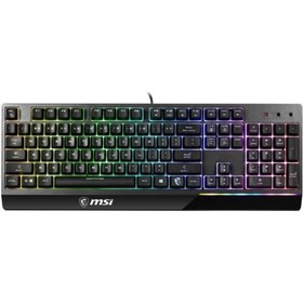 Resim MSI Vigor GK30 Usb Kablolu RGB Aydınlatmalı Türkçe Q Klavye Siyah 