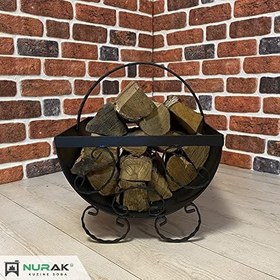 Resim Antrasit Dekoratif Odunluk 