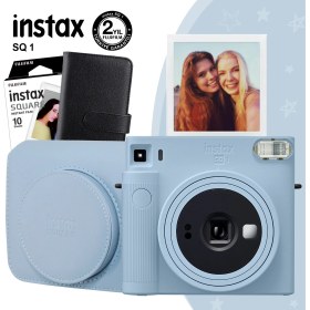 Resim Instax Sq1 Buz Mavi Fotoğraf Makinesi ve Hediye Seti 2 