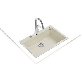 Resim Teka Forsquare 72.40 Tg Tek Hazneli Tegranite+ Eviye - Parlak Krem - 115230003 