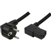 Resim NHR5166 Power Kablosu 3 m L Uç 90 Derece C13 IEC-C13 Güç Kablosu 3X0.75 