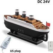 Resim KAZEMTECH Titanic Gemi Hava Nemlendiricisi Işıklı Gemi Dizaynlı Difüzör Buhar Nemlendirici 