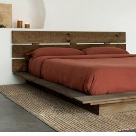 Resim Ahşap Çift Kişilik Tatami Yatak 150x200 Cm 