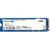 Resim Kingston 500GB NV3 PCIe 4.0 NVMe M.2 2280 SSD Disk SNV3S-500G SSD Disk 