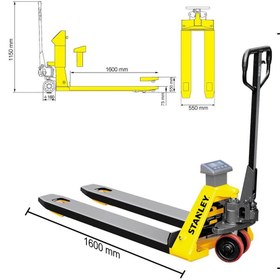 Resim Stanley CPT20SCA 2 Ton Terazili Profesyonel Transpalet 