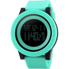 Resim Rogfer Skmeı 1142 Çok Fonksiyonlu Erkekler Doğa Sporları Gece Parlayan Su Geçirmez Silika Jel Dijital Saat Yeşil Çok Renkli Çok Renkli 