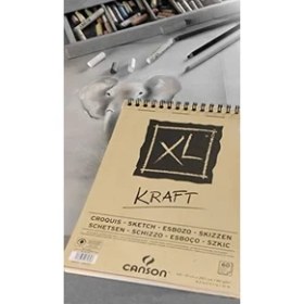 Resim TeknoKapsül Xl Eskiz Resim Defteri, Spiralli, 40 Sayfa, A5, Brun, 90G 