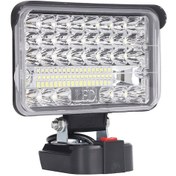 Resim Fortunelane 144w 7200lm Led Çalışma Lambası, 18v Pil Uyumlu, 6500k Işık, Çok Açı Ayarı, Taşınabilir, Dış Mekan İçin Acil Durum Ay 