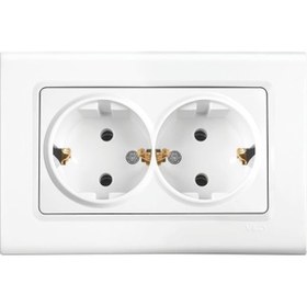 Resim Viko Linnera Beyaz Ikili Topraklı Priz 