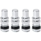 Resim Zhuning Shop 2 Logo Stili Olmayan Gümüş Hypertune - Evrensel 4 Işınları Yarış Dövme Alüminyum Valf Gövde Kapakları Tekerlekler Jantlar HT-WR11 (Yurt Dışından) 