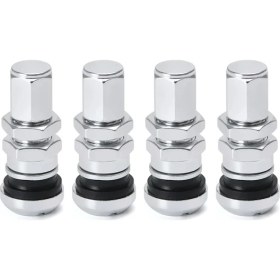 Resim Zhuning Shop 2 Logo Stili Olmayan Gümüş Hypertune - Evrensel 4 Işınları Yarış Dövme Alüminyum Valf Gövde Kapakları Tekerlekler Jantlar HT-WR11 (Yurt Dışından) 