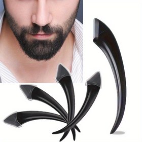 Resim 4 adet/2 adet Erkek Güvenlik Tıraş Seti, Kaş Tıraş - Siyah Sap, Yeniden Kullanılabilir ve Yıkanabilir Günlük Bakım ve Mükemmel Yüz Stil Aracı, İdeal Tatil Hediyesi, Temel Bakım Ürünü | Premium Siyah Tasarım | Yeniden Kullanılabilir Tıraş Aksesuarları 