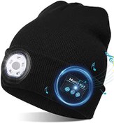 Resim Gobbuy Czapka Bluetooth ze katılabilir, zapka muzyczna, do biegania, uprawiania sportu, fitnesu, Jazdy NA rowerze, jazdy NA nartach, joggingu, dla kobiet i m uygun fiyatlı czyzn 