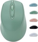 Resim Dolrso Dizüstü Bilgisayar/iPad/MacBook Pro/Air için Şarj Edilebilir Kablosuz Fare, Surface Pro/PC/Lenovo/Samsung Tablet için Sessiz Taşınabilir İnce (Açık Yeşil) 