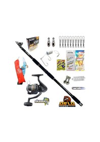Resim Revenger Rv-55 Oslo Black Fight 360cm 100-200gr Profesyonel Surf Kıyı Olta Takımı Seti 