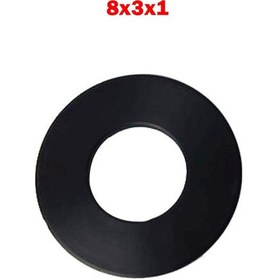 Resim Koodmax 8X3X1 Plastik Rondela Siyah 10 - 50 - 100 Adet 50 Adet 