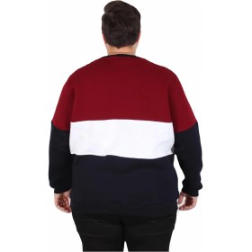 Resim Moc Grande Mocgrande Büyük Beden Bisiklet Yaka 3ip Sweat Chao Ku 25721 Murdum Mürdüm 