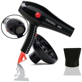 Resim Powerbeg 5000 2500 W Profesyonel Fön Makinesi + Başlık Siyah 