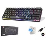 Resim Hadron G509b Kablolu Oyuncu Mini Klavye Mekanik Blue Switch Rgb Q Siyah 