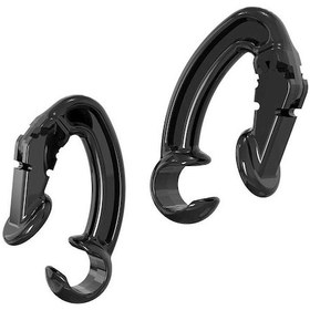 Resim Ekılıf - Apple Uyumlu AirPods Earhook Kulaklık Tutucu Aparat - Siyah - T15214 Diğer 
