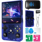 Resim Konsol Plus R36s Max Retro El Oyun Konsolu 4.0'' Ips Ekranlı 18.000 Oyunlu - Mavi 
