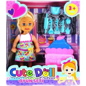 Resim Lidyada Maison Cute Doll Mini Bebek Mutfak Oyun Seti 