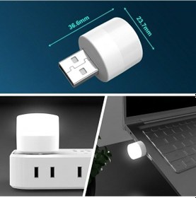 Resim Buffer Usb Mini Top Led 10 Lu Aydınlatma Seti Sıcak Renkli Gece Lambası, Enerji Tasarruflu Mikro Led Işıklar Açık Bej 
