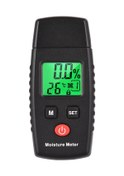 Resim Samdoo "taşınabilir Ahşap Nem Ölçer: Mobilya, Parke Ve Yakacak Odun İçin Hassas Ölçüm" Siyah 