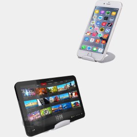 Resim Microcase Masaüstü Metal Telefon Tablet Tutucu Stand - Model No : AL2479 Gümüş 