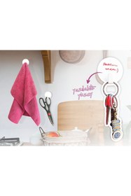 Resim CNS Plastik Metal Renklitokya Banyo Mutfak Askısı (gri) 