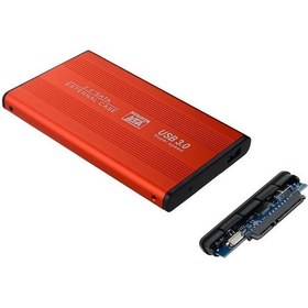 Resim Wozlo 2.5 USB 3.0 Sata HDD SSD Hardisk Kutusu Metal Gövde Harici Kutu - Kırmızı 