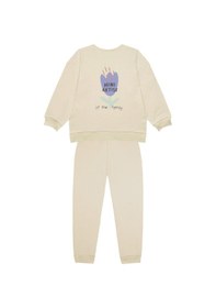 Resim Antebies "mini Artist" Sweatshirt Eşofman Set Krem 