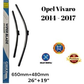 Resim Opel Vivaro 2014 2015 2016 2017 Uyumlu Araca Özel Ön Cam Silecek Süpürgesi Takımı 650+480mm 