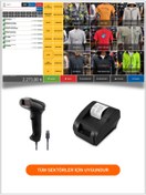 Resim ÖZ BARKOD Kablolu Barkod Okuyucu+ Fiş Yazıcı+ Barkodlu Satış Sistemi Programı 