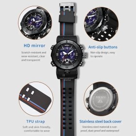 Resim Smael Erkek Kol Saati Analog Dijital Spor Moda Trend 8051Y Saat 