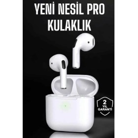 Resim Techno Stock Beyaz Yeni Nesil Pro Bluetooth Kulaklık Yüksek Ses Kaliteli Anc Özelliği 