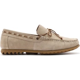 Resim Derimod Erkek Bej Süet Deri Casual Loafer 25SFD630110 
