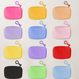 Resim 12 Adet Peluş Anahtarlık Cüzdanlar - Kadınlar için Yumuşak Fermuarlı Cüzdanlar, 12 Canlı Renkler (Pembe, Sarı, Turuncu, Mavi, Yeşil, Mor, Kırmızı, Siyah, Beyaz) | Günlük Kullanım İçin Kompakt Çanta, Makyaj, Anahtarlar ve Küçük Eşyalar için 