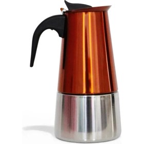 Resim PremiumPort Paslanmaz Çelik 300ML Espresso Kahve Makinesi, Indüksiyonlu Moka Pot 