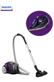 Resim Philips Avantaj Paketi Azur Buharlı Ütü Ve Fc9323/07 Powerpro Compact Süpürge 