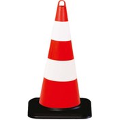 Resim İleri Trafik Eko Trafik Konisi 75 cm Ağırlıklı - Reflektifli Trafik Dubası 