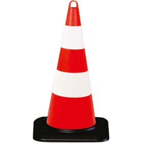 Resim İleri Trafik Eko Trafik Konisi 75 cm Ağırlıklı - Reflektifli Trafik Dubası 