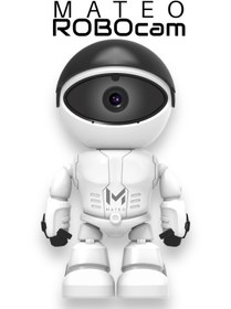 Resim MATEO Akıllı Kamera Robocam Wıfı 1080p Fhd Uzak Izleme Paylaşma Kayıt Izleme 