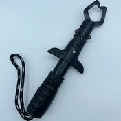 Resim 1 adet Ağır Hizmet Tipi Paslanmaz Çelik Balık Dudak Tutucu - Ergonomik Siyah Metal Balıkçılık Pense, Korozif Direnç Tasarımı, Kolay Yakalama ve Bırakma, Balıkçılar İçin İdeal, Pilsiz, Pilsiz 
