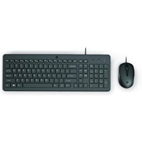 Resim HP 150 240J7AA Kablolu Türkçe Siyah Klavye ve Mouse Seti 