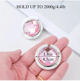 Resim Chenkestoreone 1 Paket Açık Mavi Katlanır Çanta Askısı - Kafe Ve Kütüphanelerde Masalar İçin Şık Çözüm Diğer 