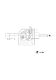 Resim Febı 194195 Amortisör Ön Transit V347/v348 06 Sag/sol Gazlı 6c1118045ae-6c1118045cc-6c1118045pe 