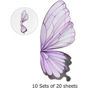 Resim Çiçek Ambalaj Kağıdı Çiçek Ambalaj Malzemesi Modelleme Kelebek Kanatları Buket Ambalaj Kağıdı Mor 